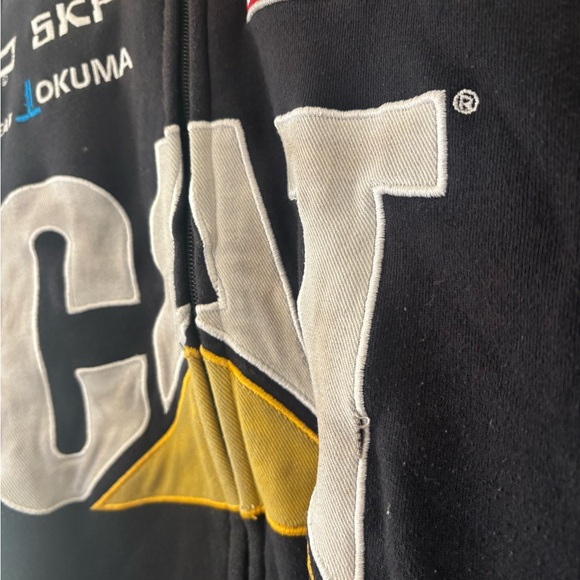 Vintage Nascar Full Zip Jacket Jeff Burton #31 CAT Caterpillar Racing Size 3XL - Picture 6 of 16